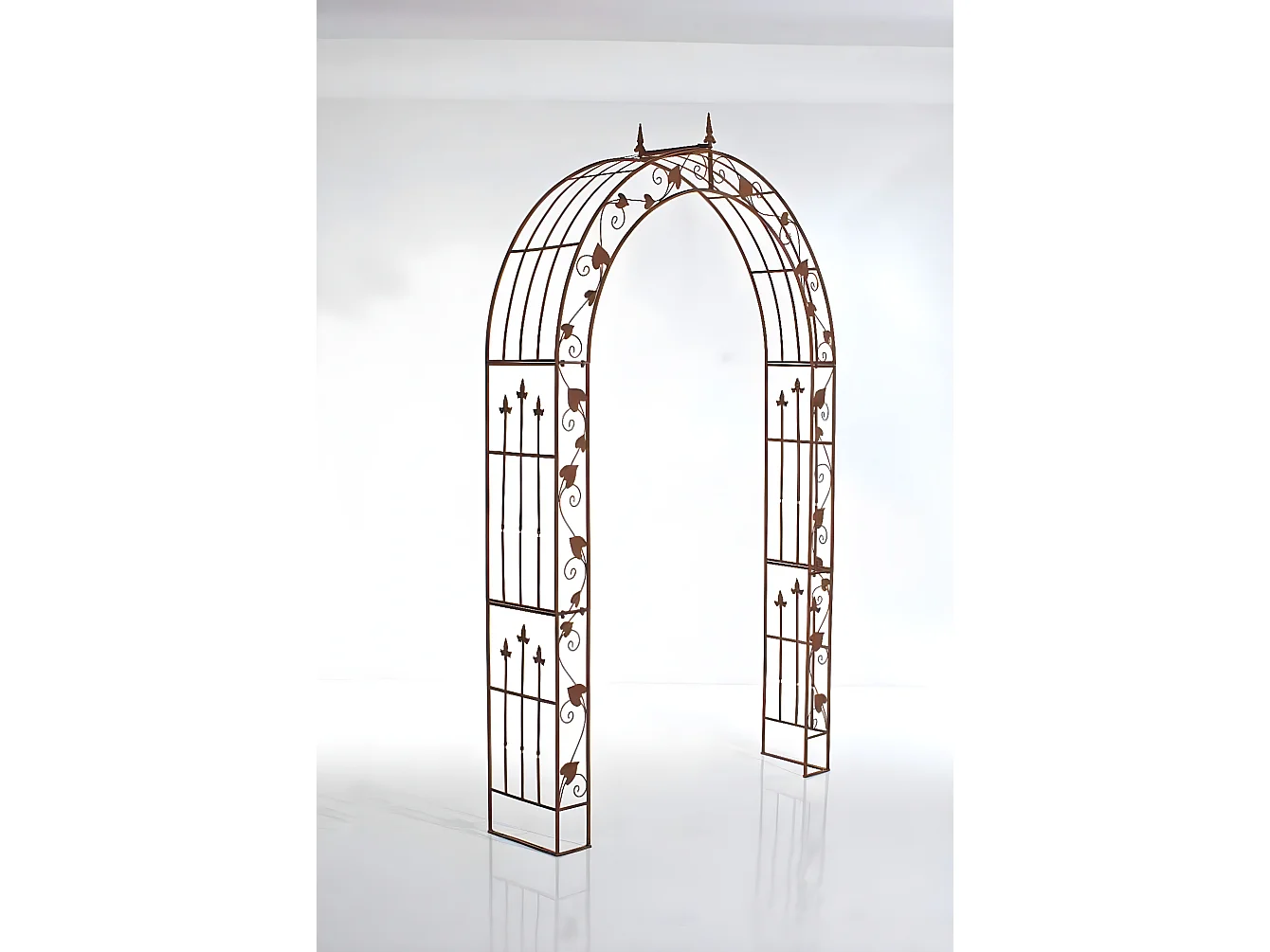 Arche à rosiers - Métal & Métal - Marron antique - Emma