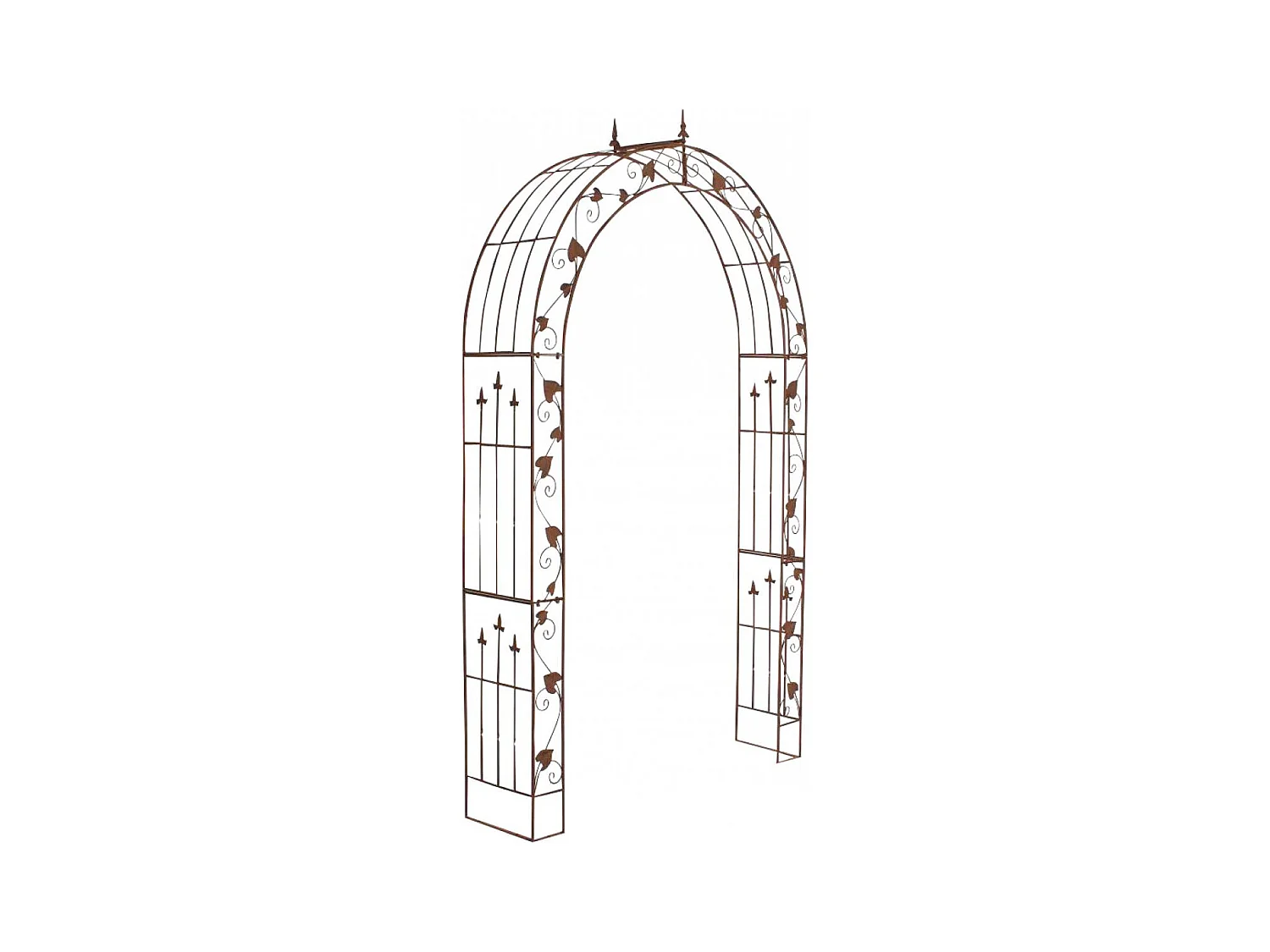 Arche à rosiers - Métal & Métal - Marron antique - Emma
