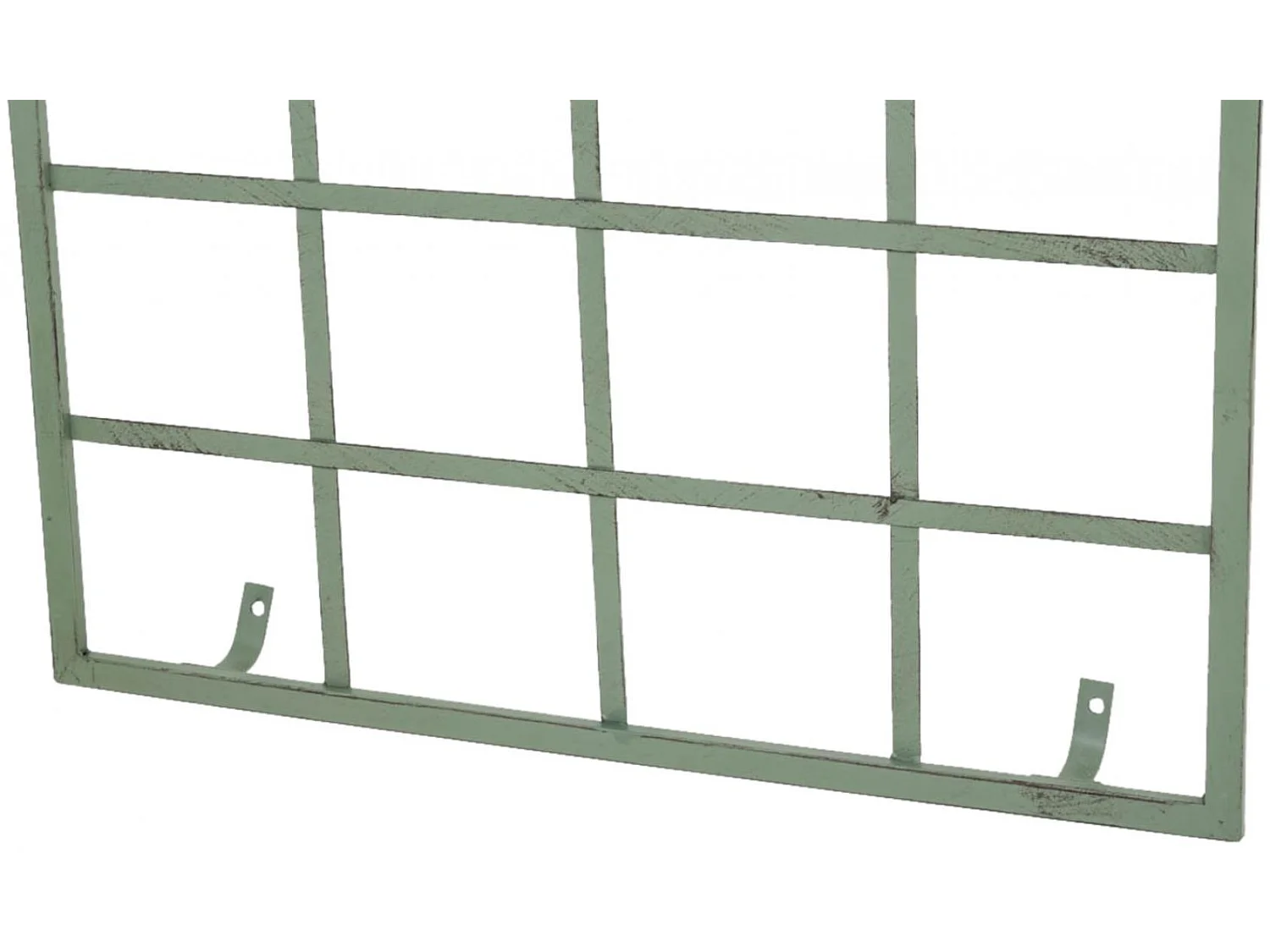 Lot de 2  Treillis - Métal & Blanc - Vert antique - Viva