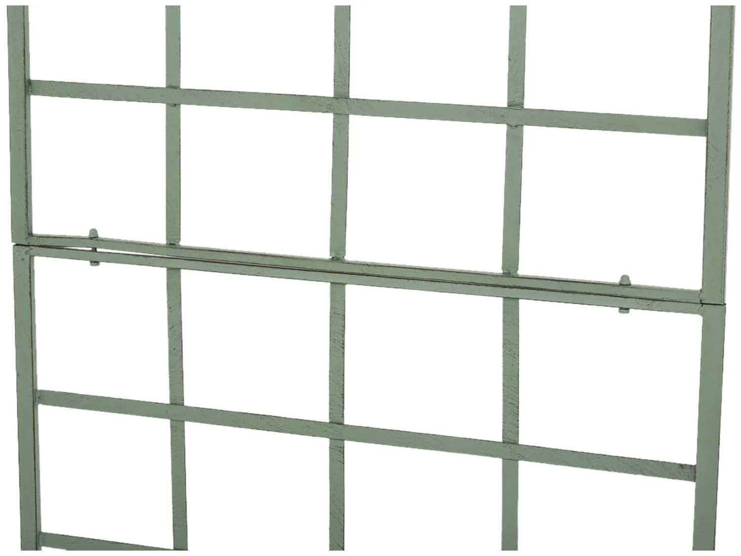 Lot de 2  Treillis - Métal & Blanc - Vert antique - Viva