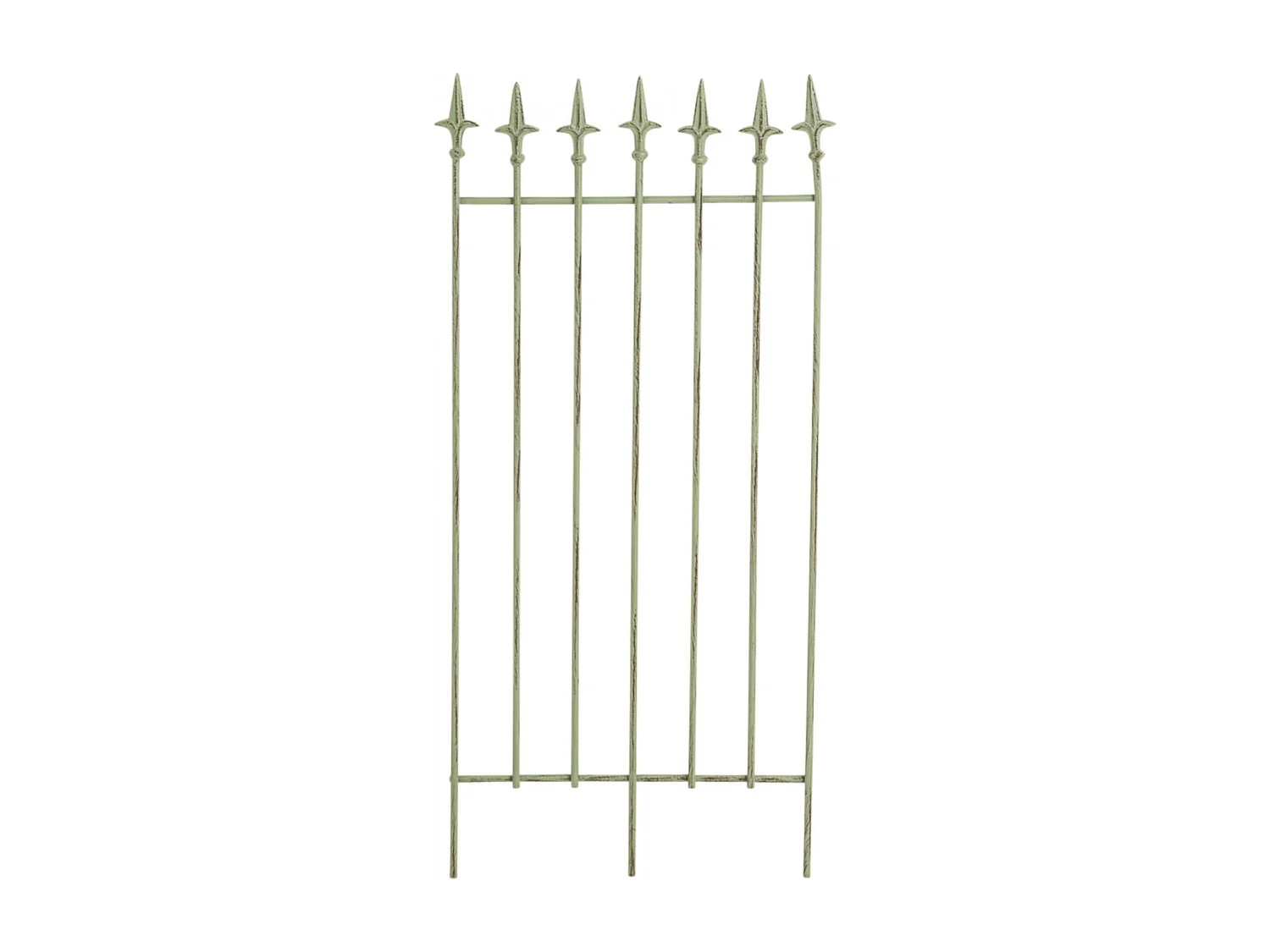 Lot de 2  Treillis - Métal & Blanc - Vert antique - Elisa