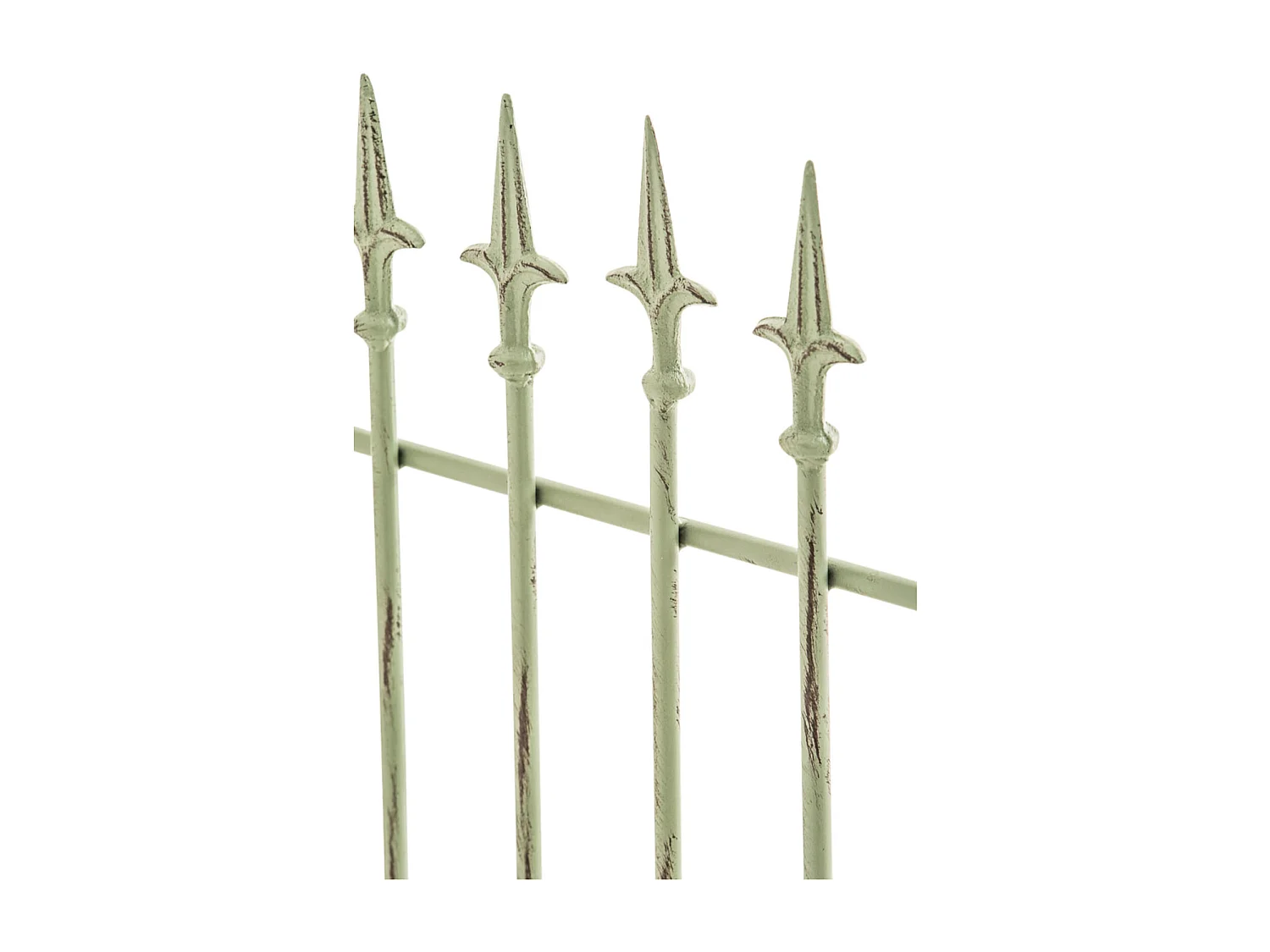 Lot de 2  Treillis - Métal & Blanc - Vert antique - Elisa