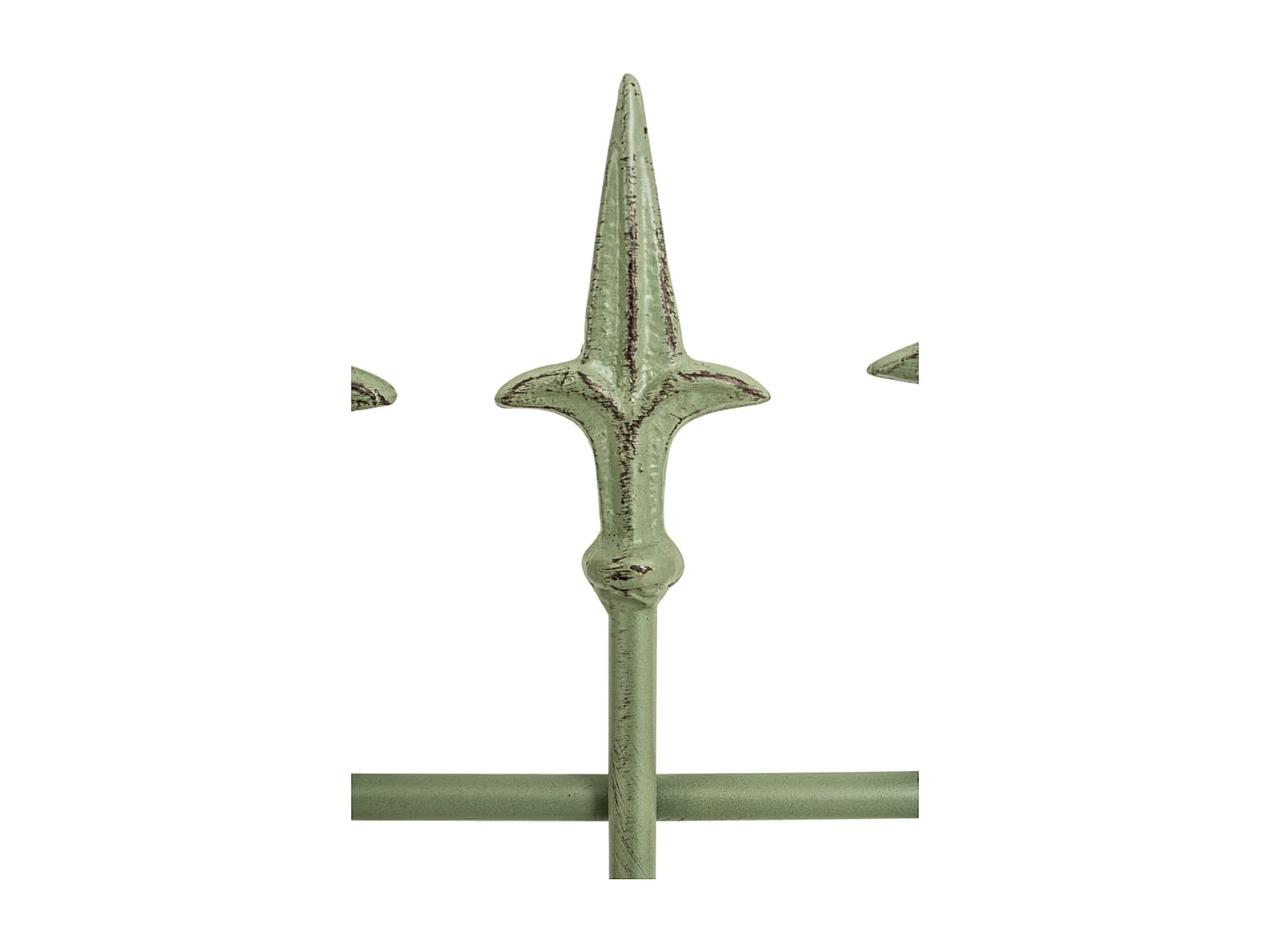 Lot de 2  Treillis - Métal & Blanc - Vert antique - Elisa