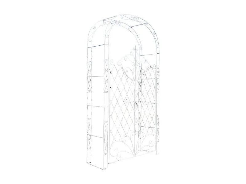 Arche à rosiers - Métal & Métal - Blanc antique - Melissa