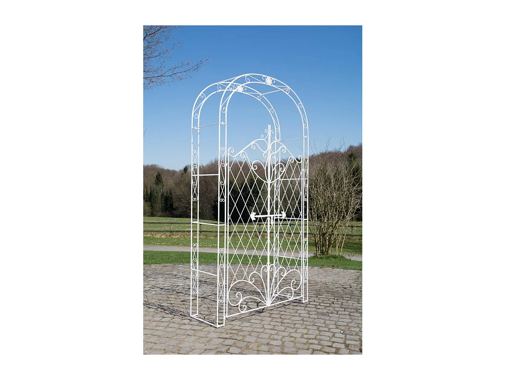 Rozenboog - Metalen & Metaal - antiek/wit - Melissa