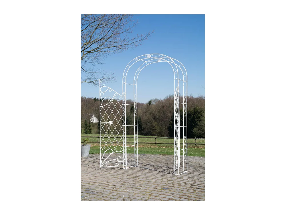 Rozenboog - Metalen & Metaal - antiek/wit - Melissa