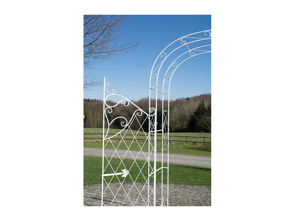 Rozenboog - Metalen & Metaal - antiek/wit - Melissa