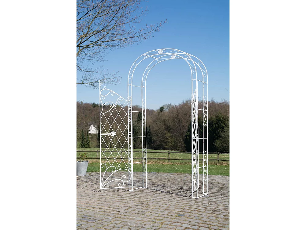 Rosenbogen - Metall & Metall - antik weiß - Melissa