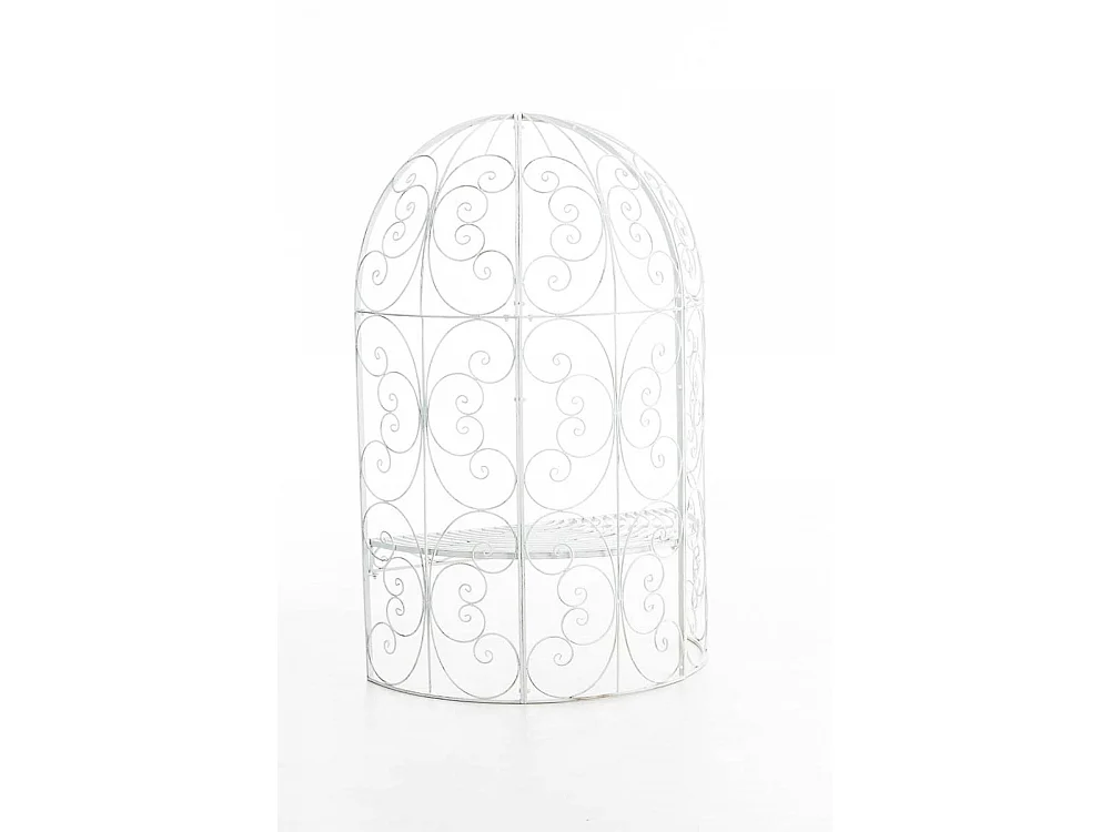 Arche à rosiers - Métal & Noyer - Blanc antique - Rosie