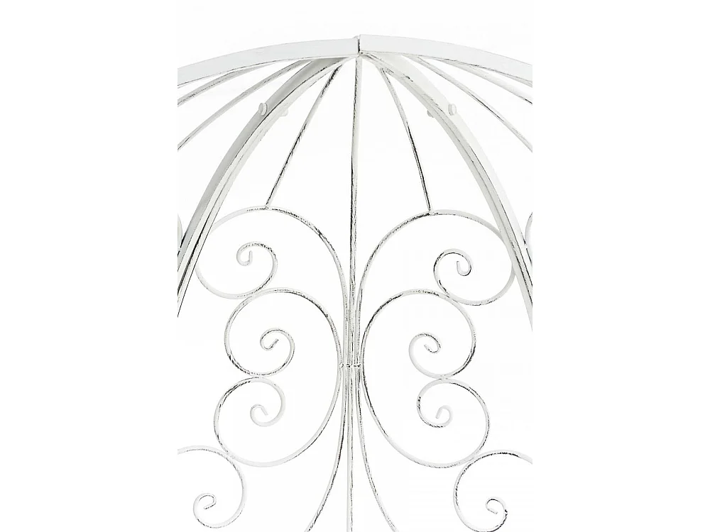 Arche à rosiers - Métal & Noyer - Blanc antique - Rosie