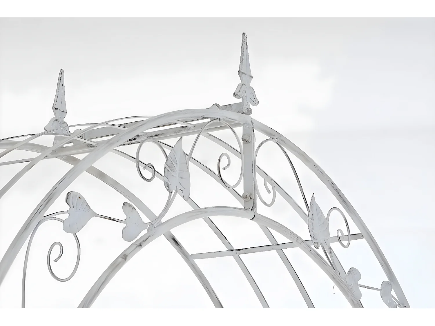 Arche à rosiers - Métal & Métal - Blanc antique - Emma