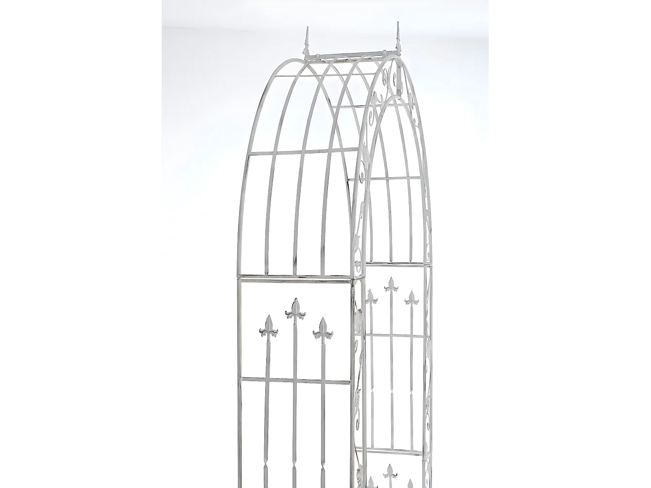 Arche à rosiers - Métal & Métal - Blanc antique - Emma