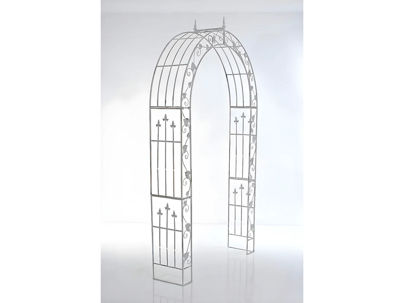 Arche à rosiers - Métal & Métal - Blanc antique - Emma