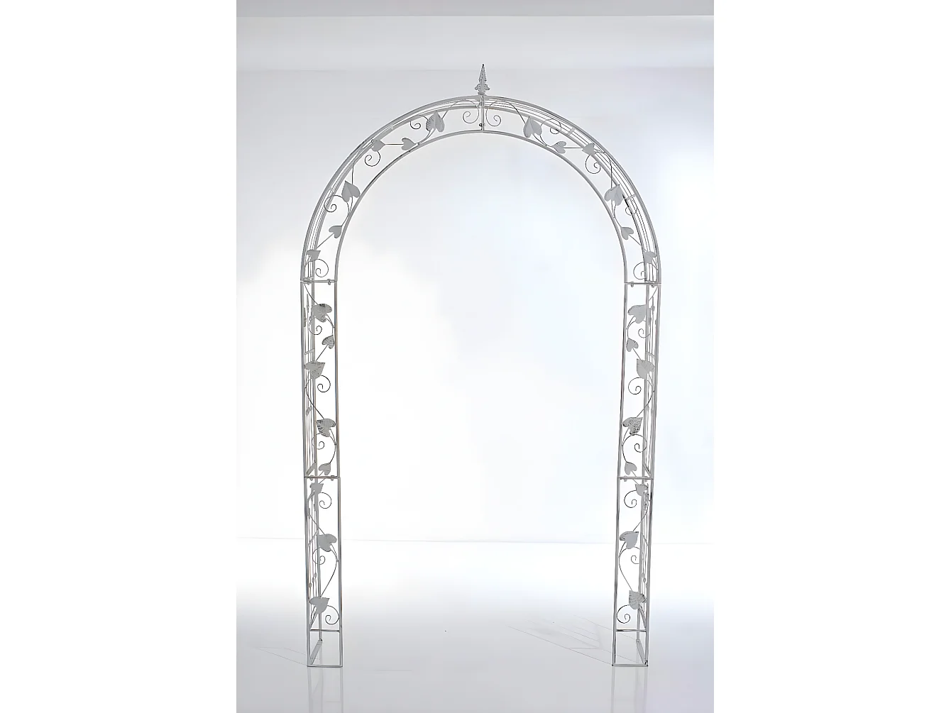 Arche à rosiers - Métal & Métal - Blanc antique - Emma