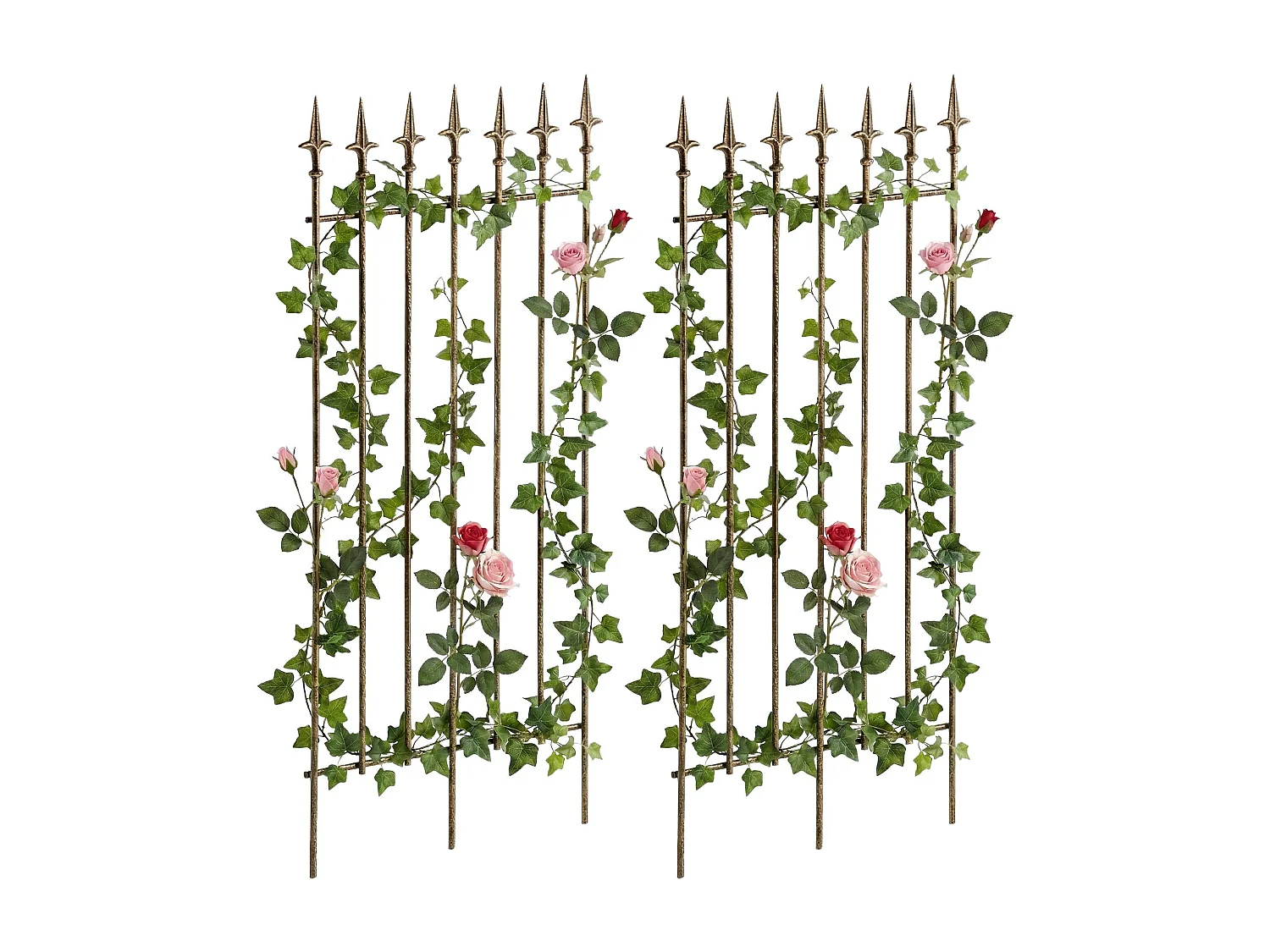 Lot de 2  Treillis - Métal - Bronze - Elisa