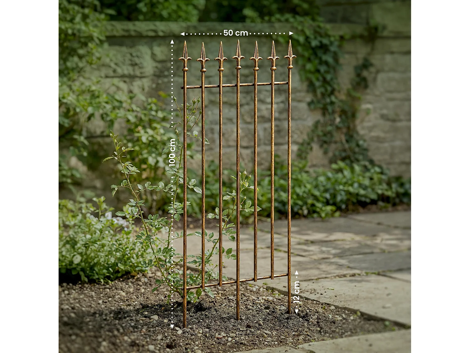 Lot de 2  Treillis - Métal - Bronze - Elisa