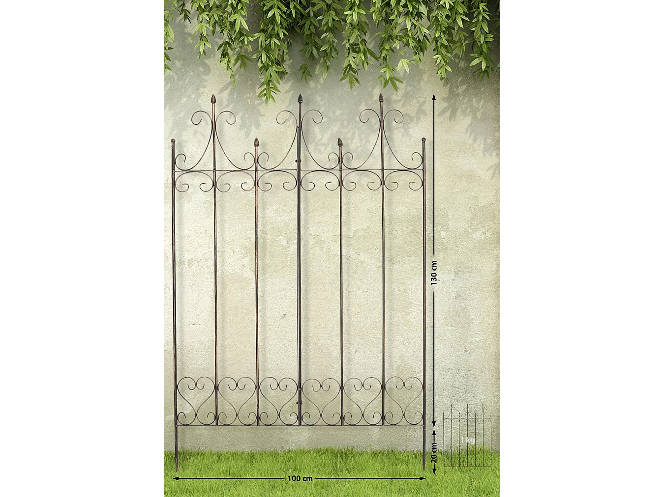 Rankgitter - Metall - bronze - Flieder