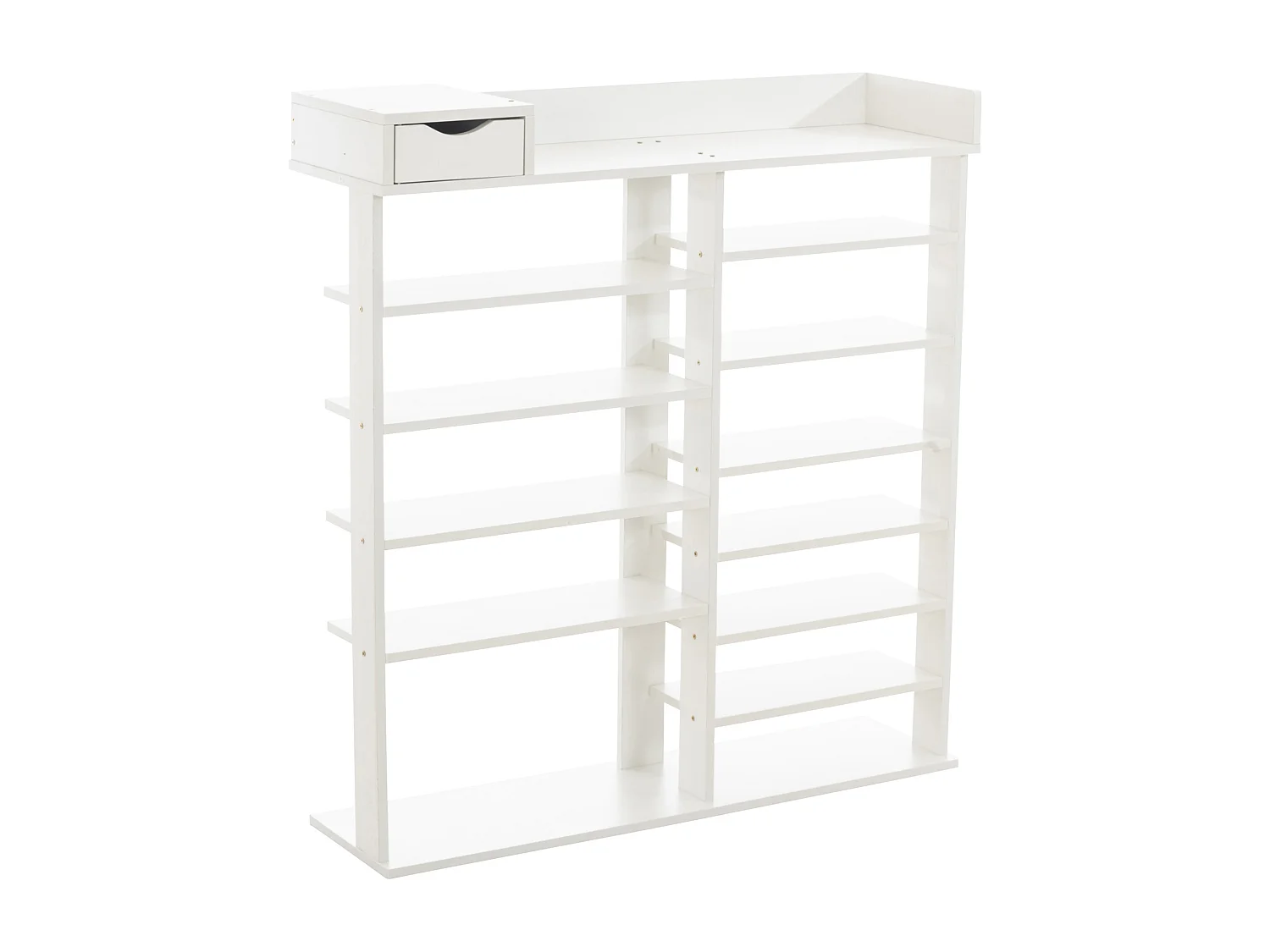 Étagère à chaussures - Bois - Blanc - Kristina