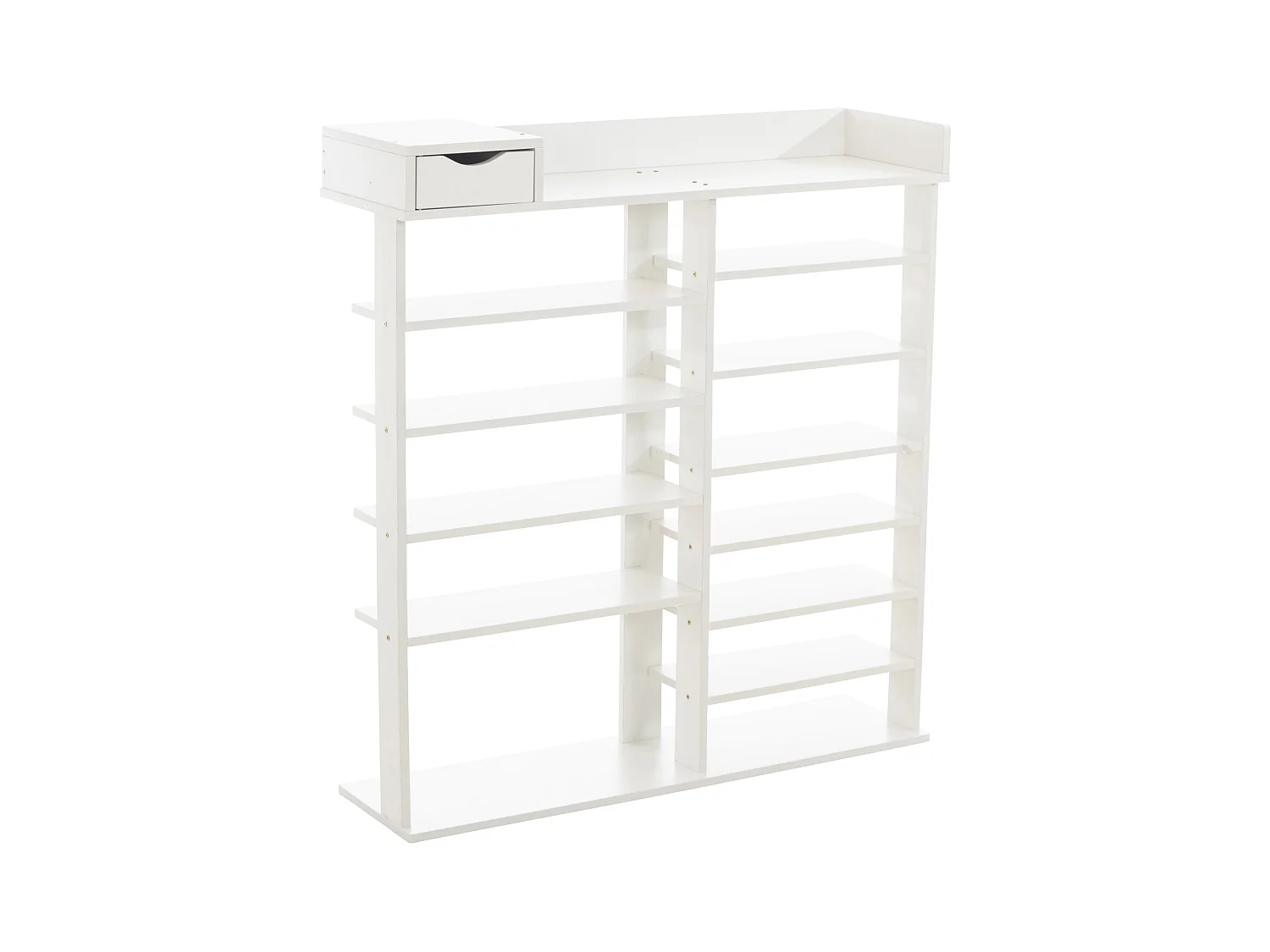 Étagère à chaussures - Bois - Blanc - Kristina