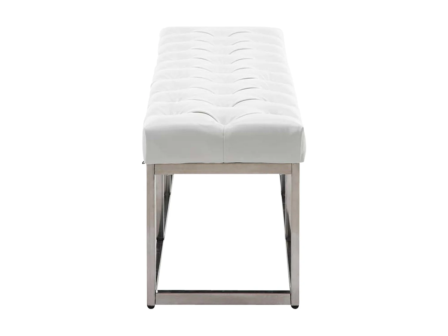 Bankzitting - Kunstleer & Roestvrij staal - wit - Amun