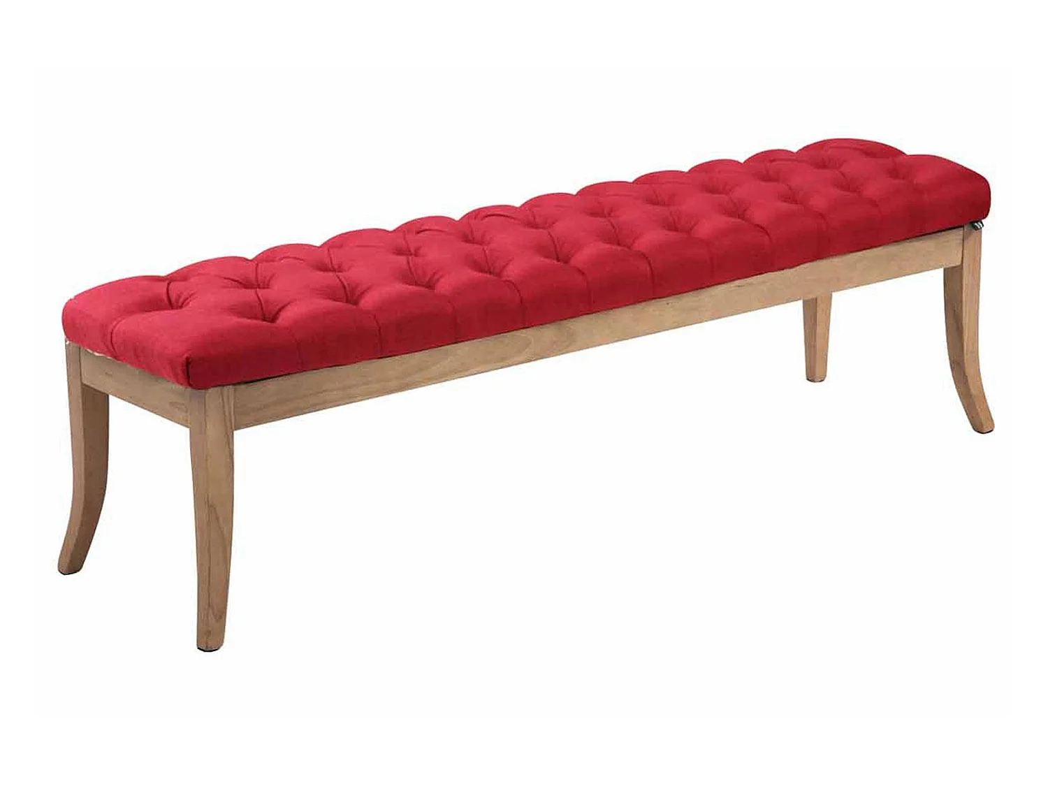 Banquette - Tissu & Bois - Rouge - Ramses