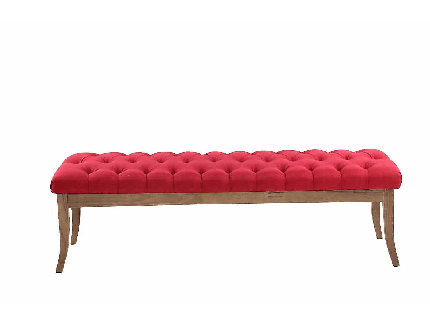 Banquette - Tissu & Bois - Rouge - Ramses