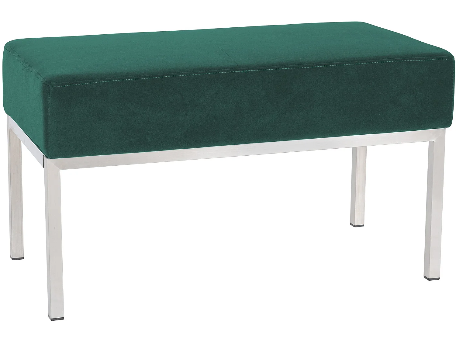 Banquette - Velours & Acier inoxydable - Vert - Lamega