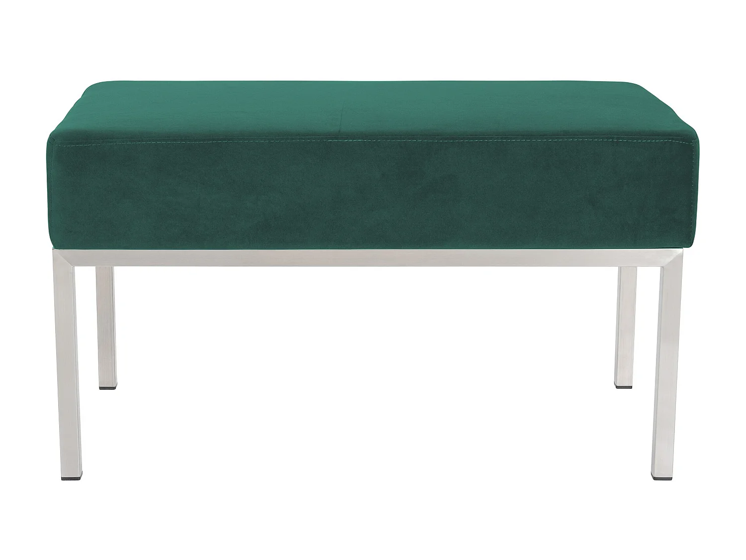 Banquette - Velours & Acier inoxydable - Vert - Lamega