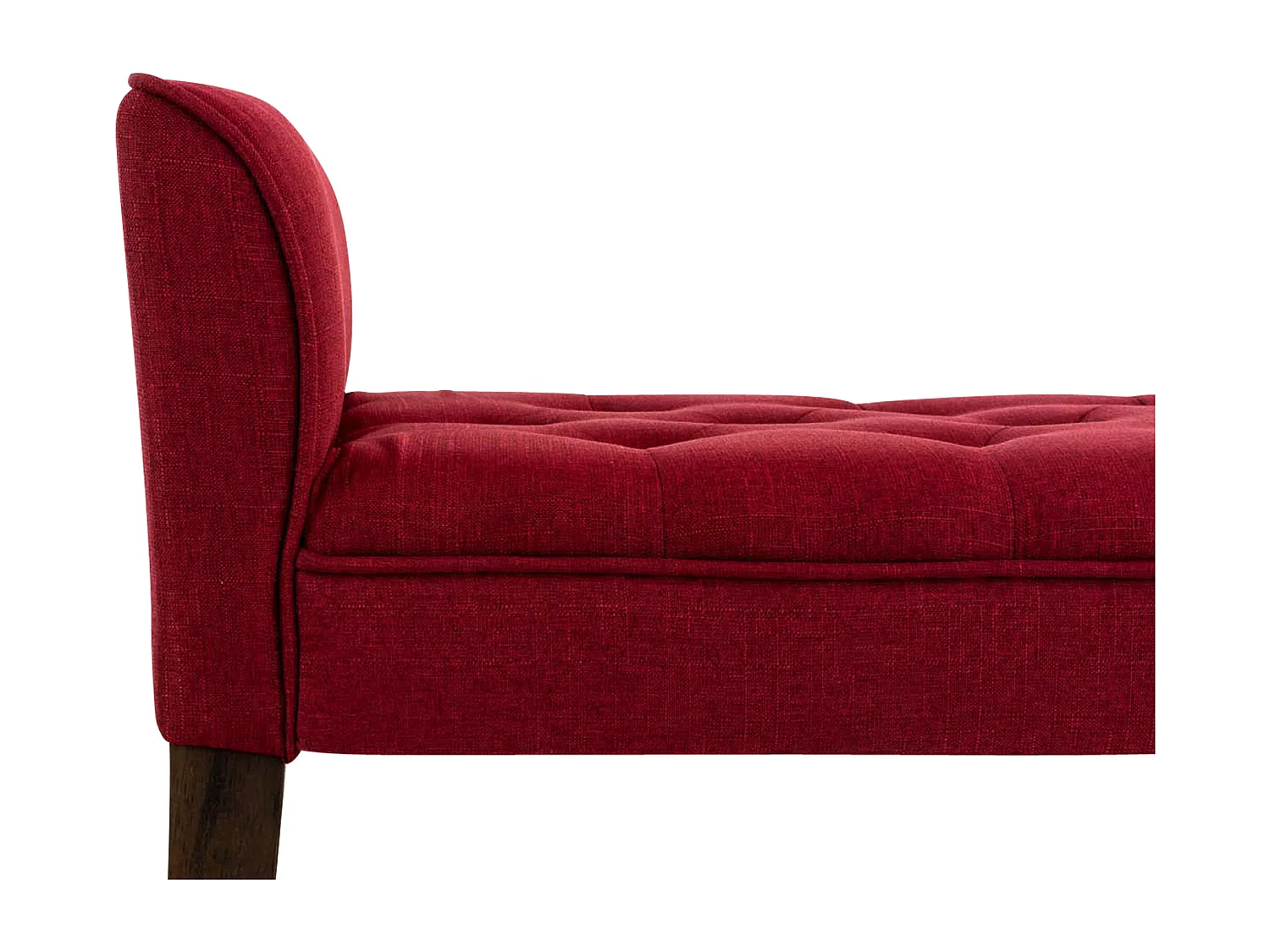 Bankzitting - Kunstleer & Hout - rood - Cleopatra