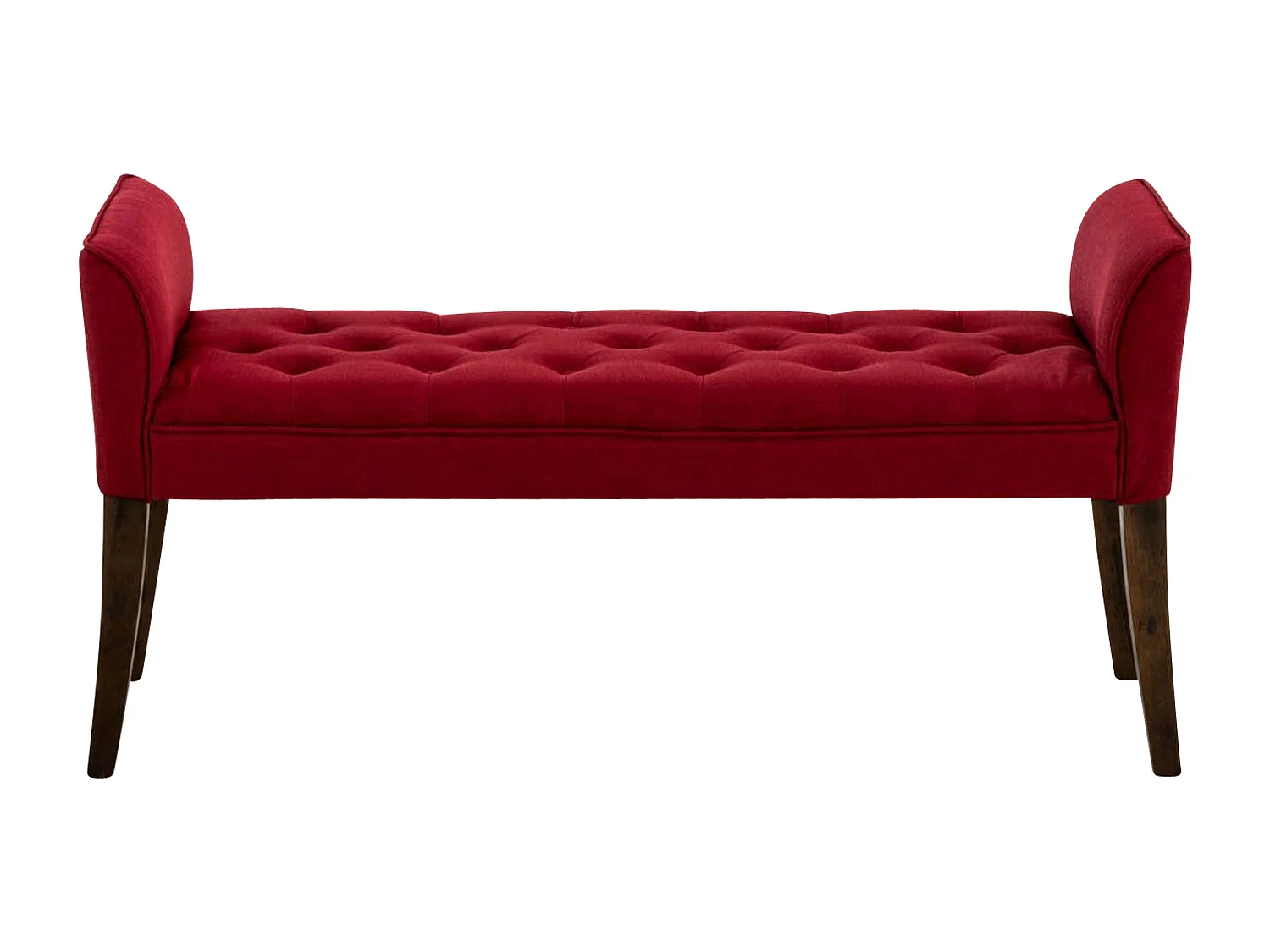 Bankzitting - Kunstleer & Hout - rood - Cleopatra