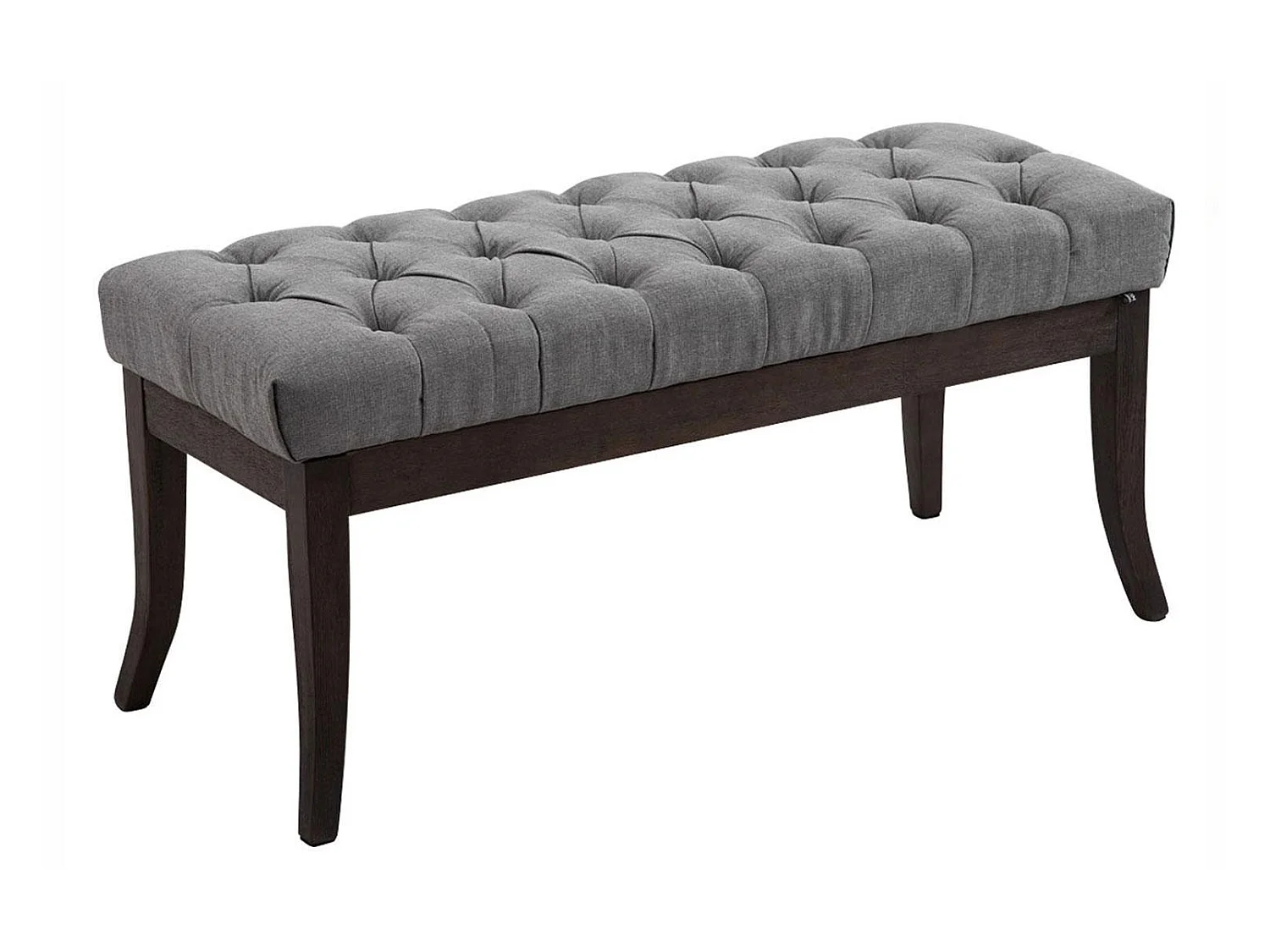 Banquette - Tissu & Bois - Gris - Ramses