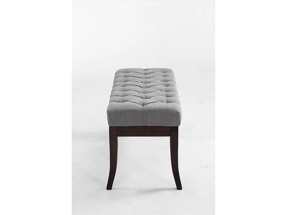Sitzbank - Stoff & Holz - grau - Ramses