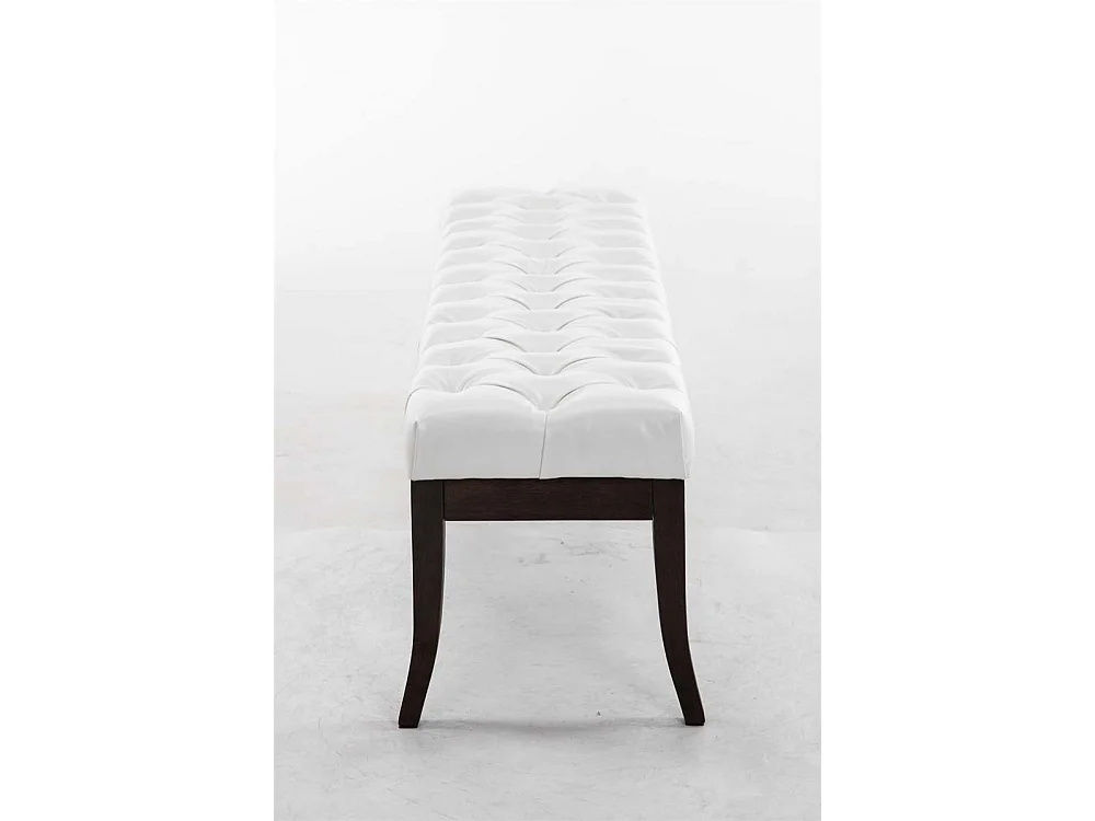 Banquette - Similicuir & Bois - Blanc - Ramses