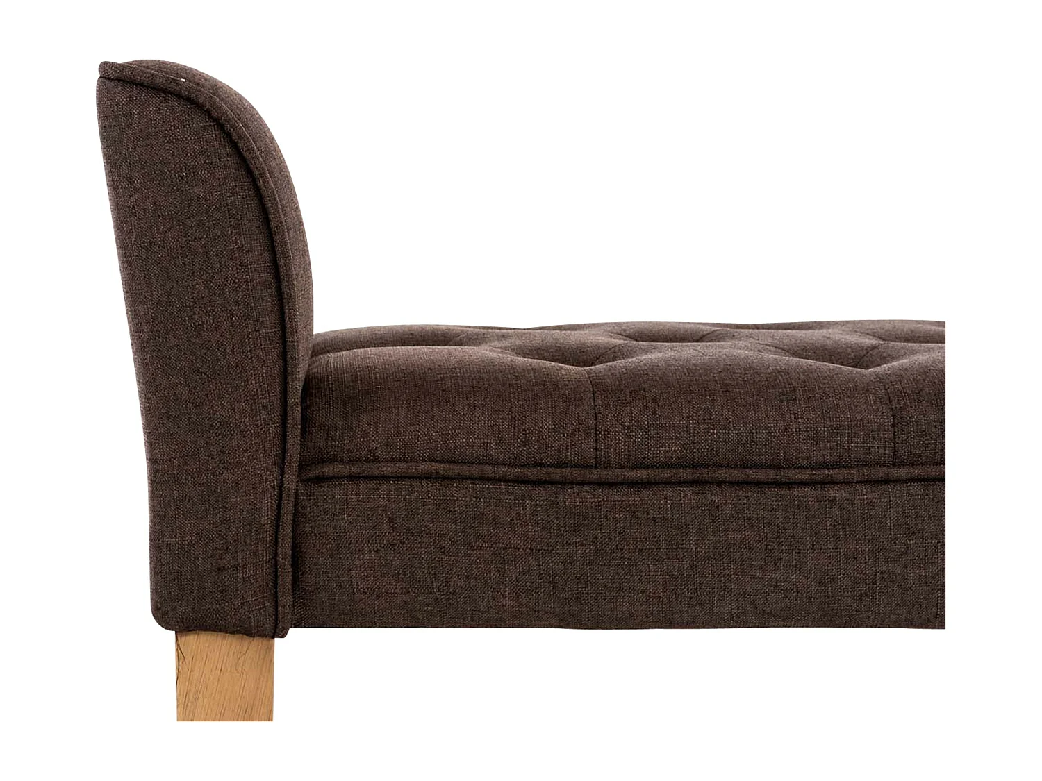 Banquette - Similicuir & Bois - Marron - Cleopatra