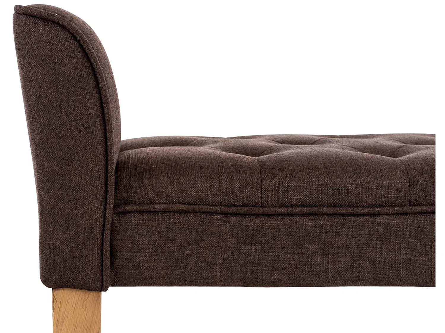 Banquette - Similicuir & Antique clair - Marron - Cleopatra