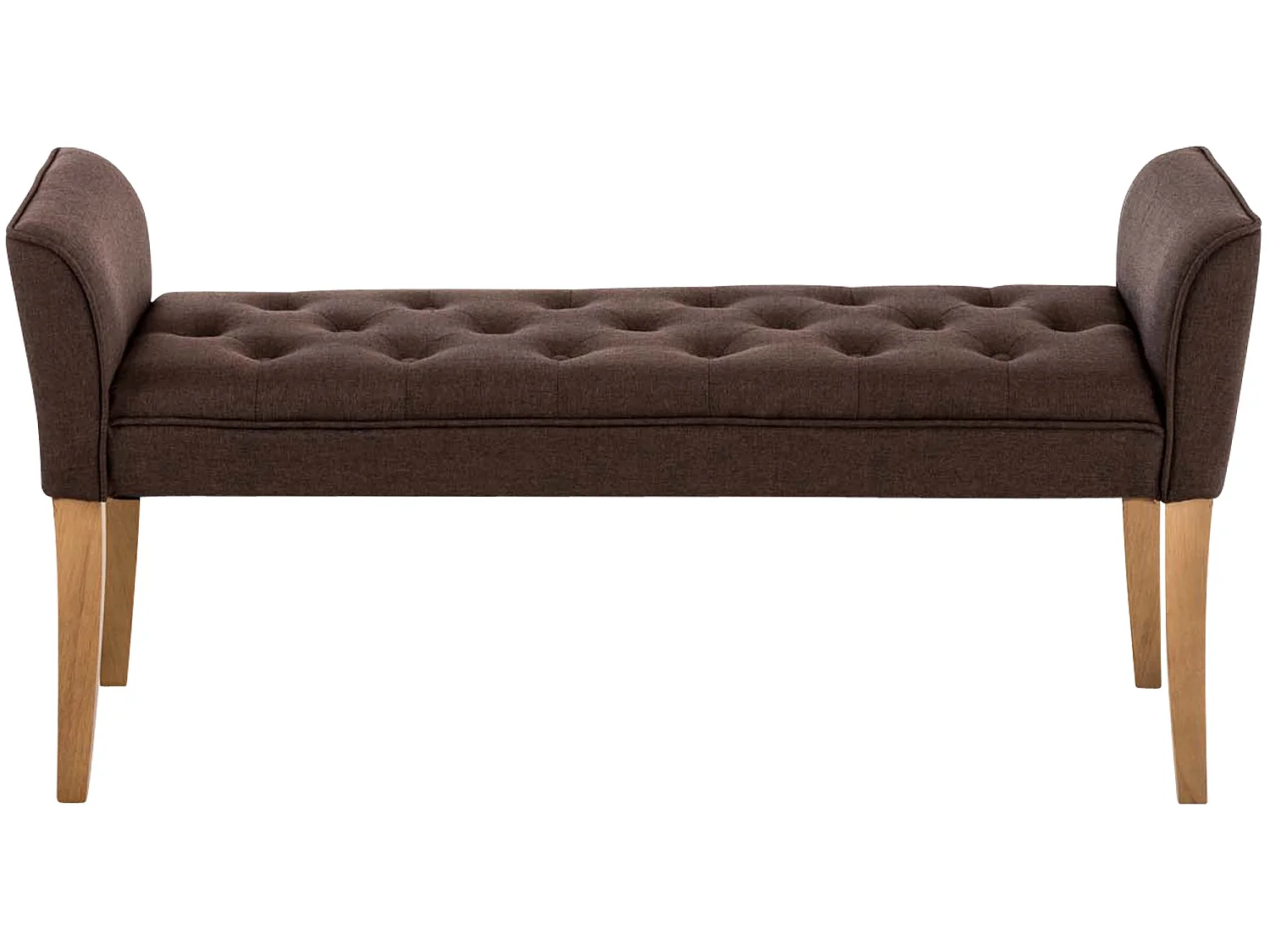 Banquette - Similicuir & Antique clair - Marron - Cleopatra