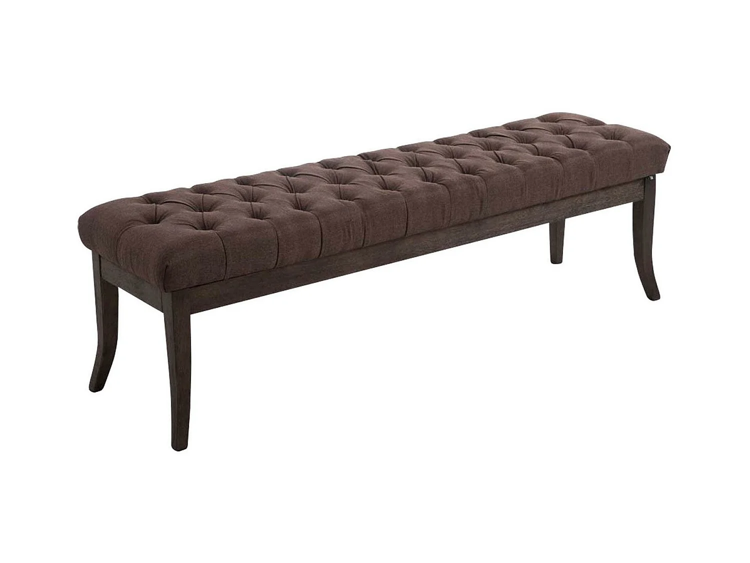 Banquette - Tissu & Bois - Marron - Ramses