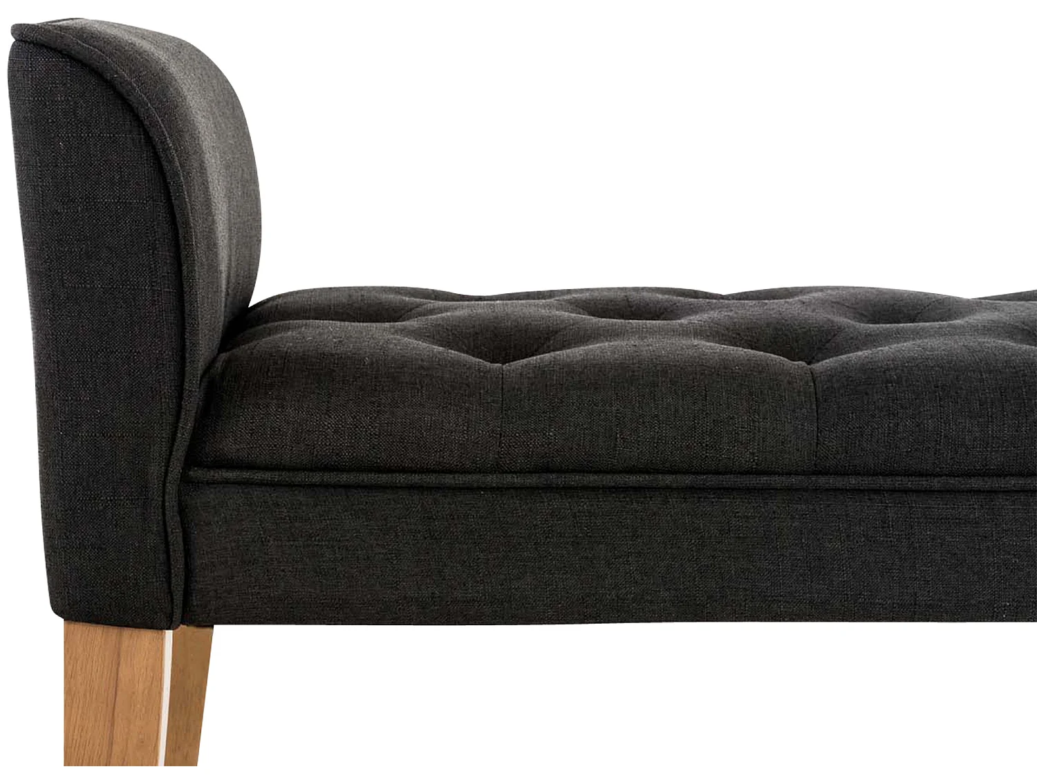 Banquette - Similicuir & Antique clair - Gris foncé - Cleopatra