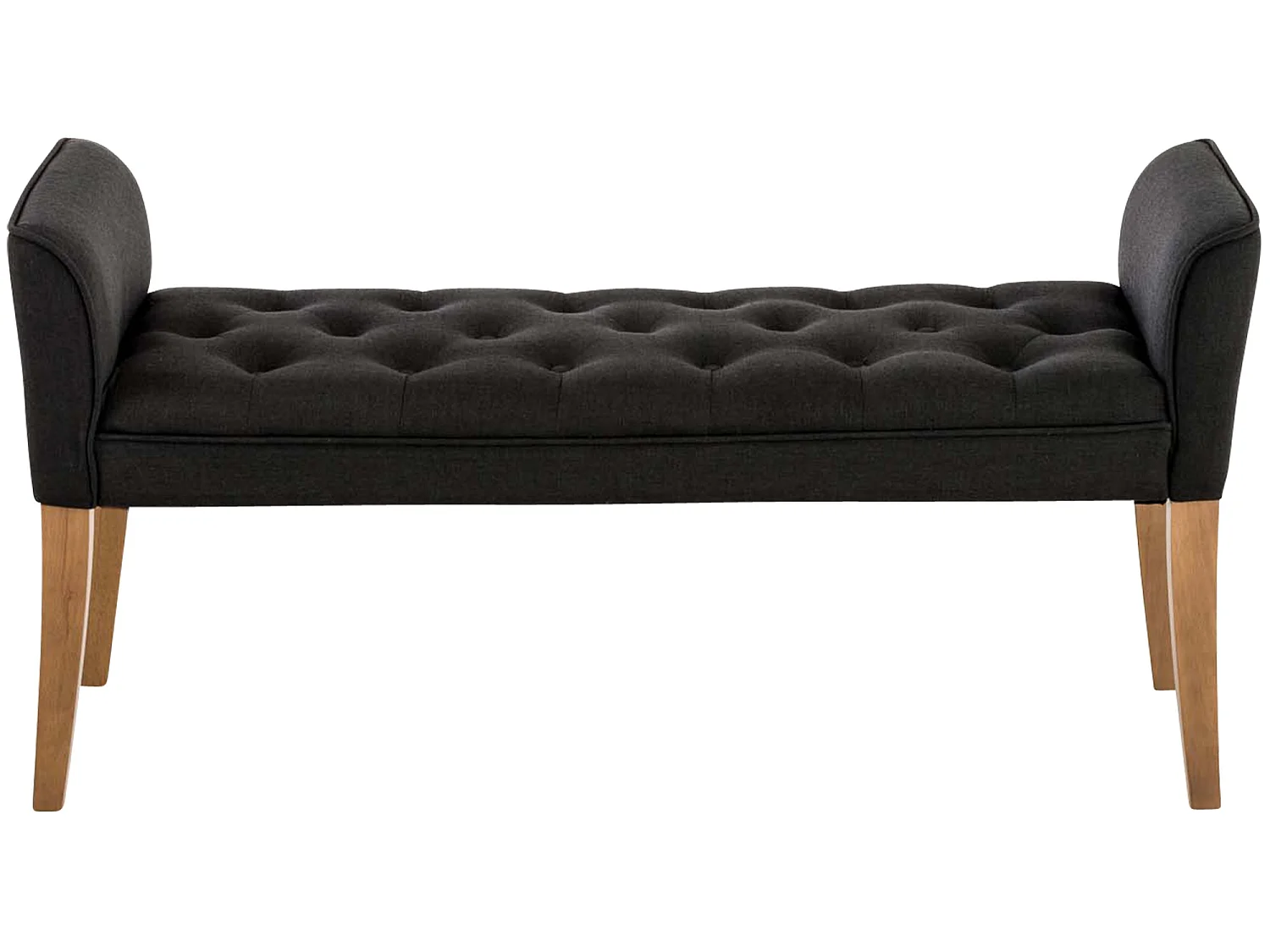 Banquette - Similicuir & Antique clair - Gris foncé - Cleopatra