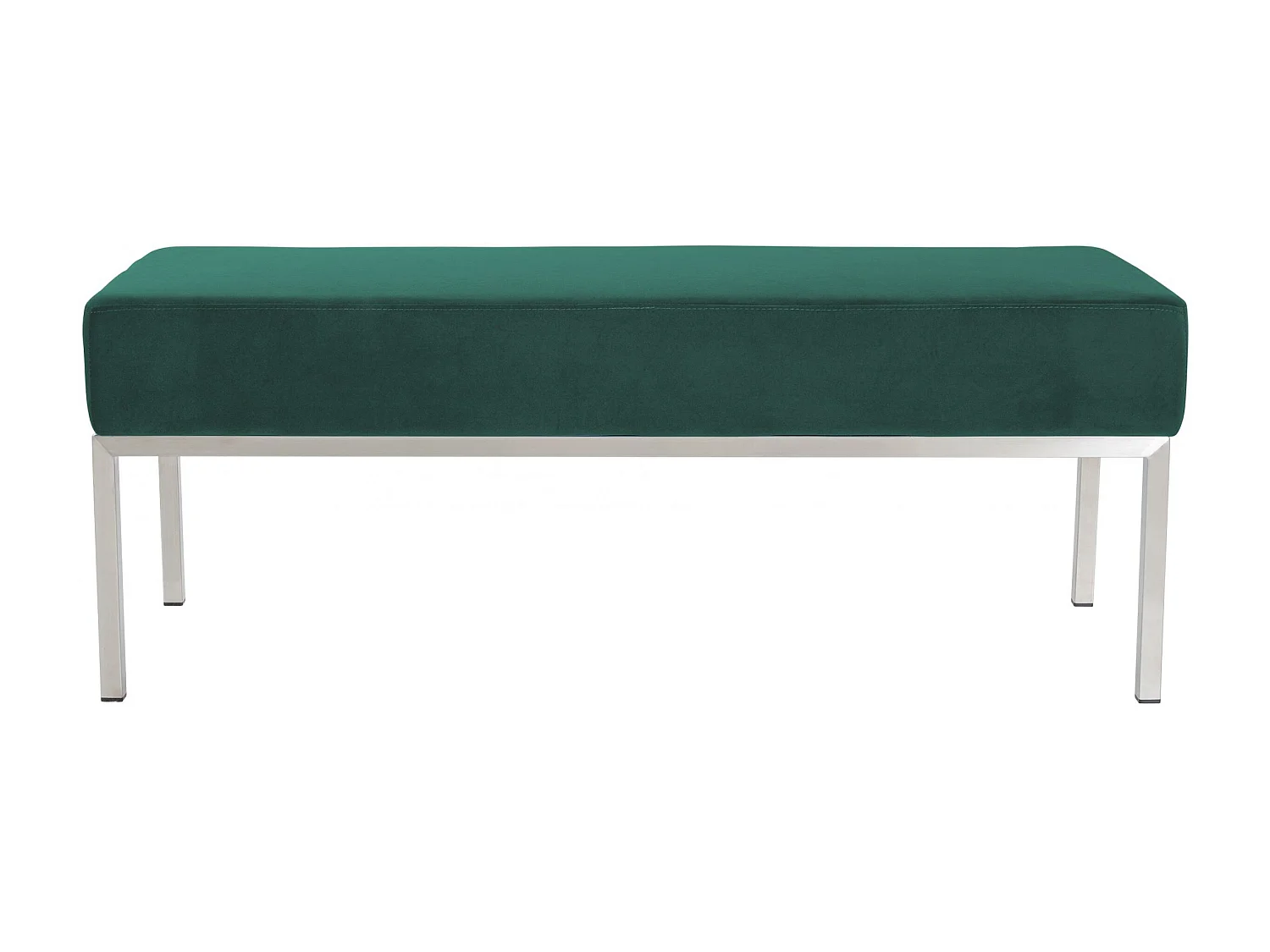 Banquette - Velours & Acier inoxydable - Vert - Lamega