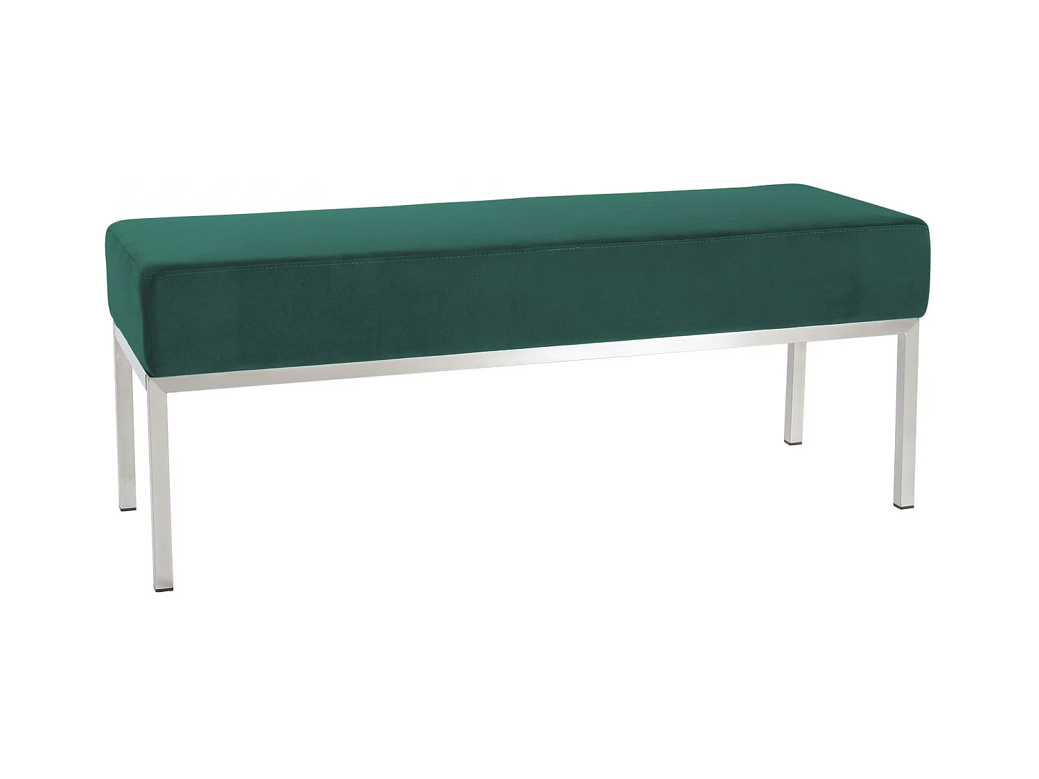 Banquette - Velours & Acier inoxydable - Vert - Lamega