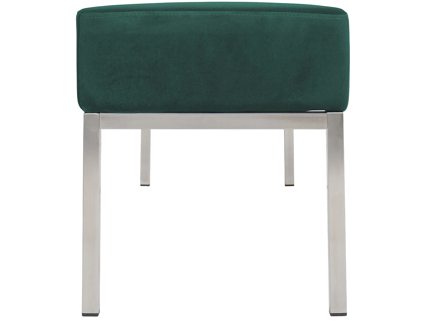 Sedile a panchina - Velluto & Acciaio inox - verde - Lamega