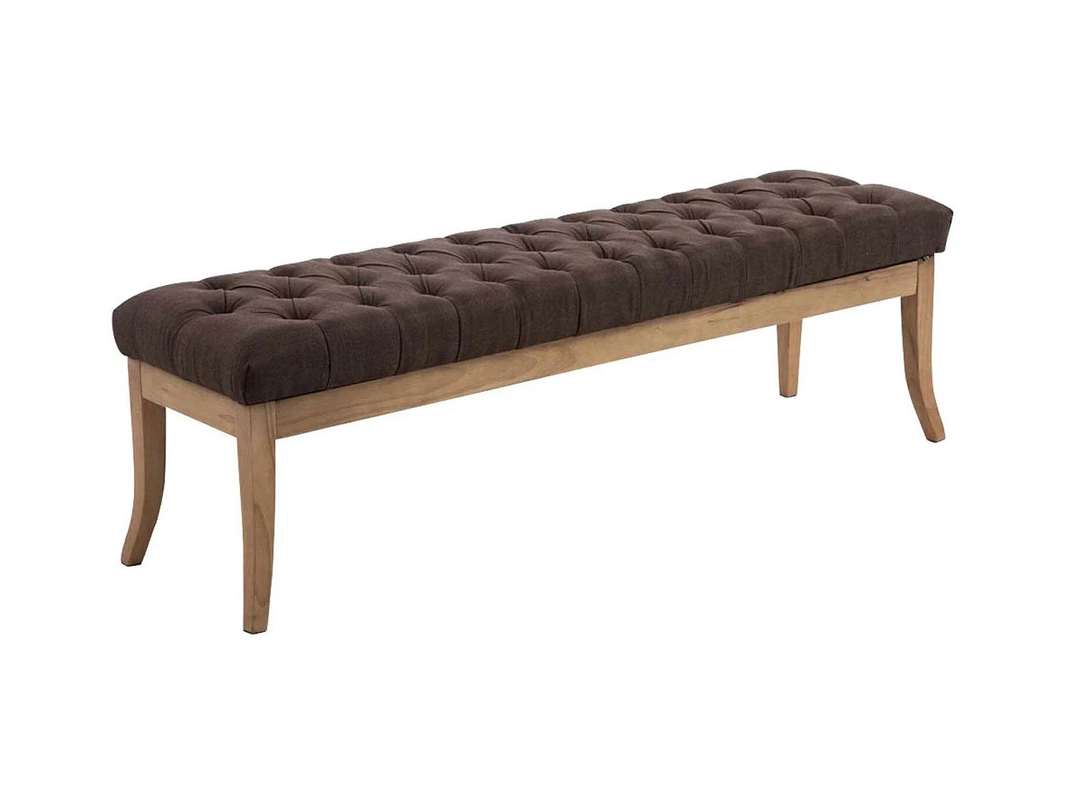 Banquette - Tissu & Bois - Marron - Ramses