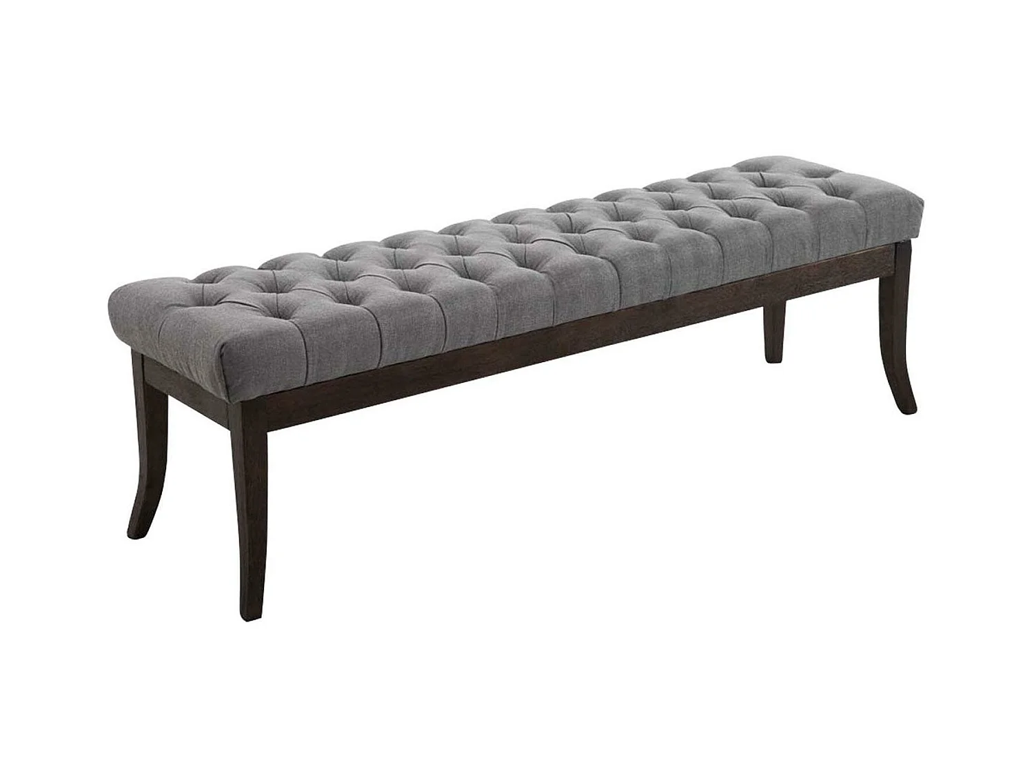 Banquette - Tissu & Bois - Gris - Ramses