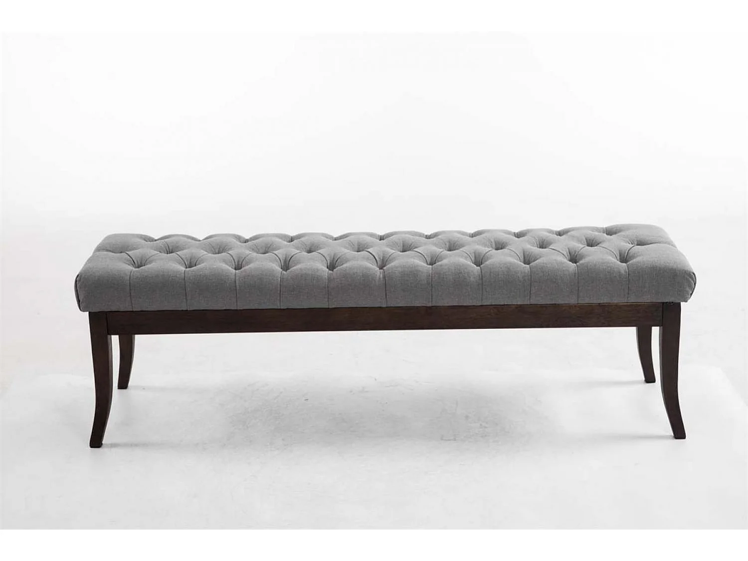 Banquette - Tissu & Bois - Gris - Ramses