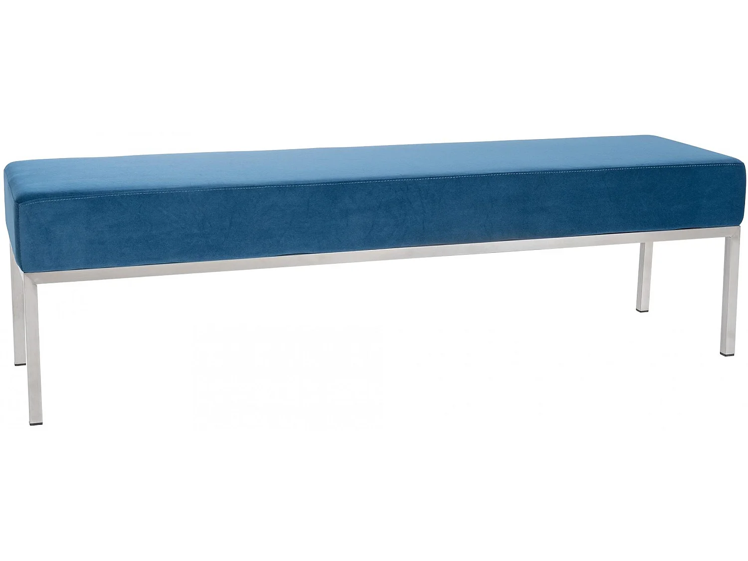 Bankzitting - Fluweel & Roestvrij staal - blauw - Lamega