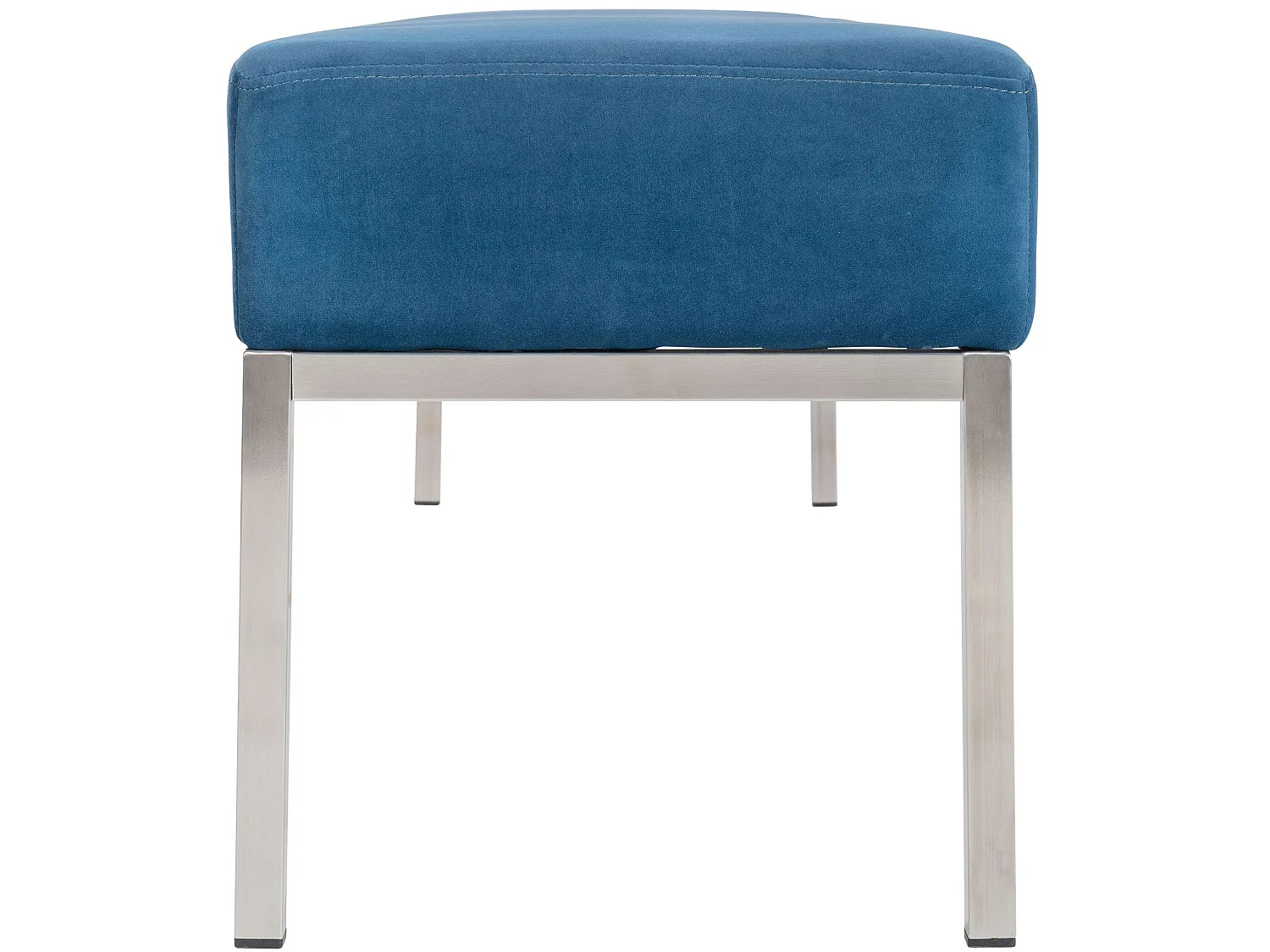 Bankzitting - Fluweel & Roestvrij staal - blauw - Lamega