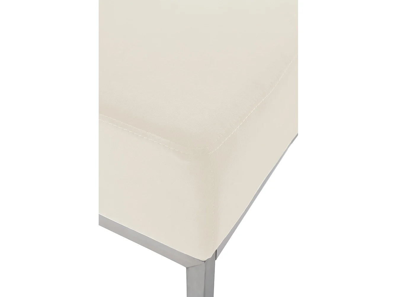 Bankzitting - Fluweel & Roestvrij staal - creme - Lamega