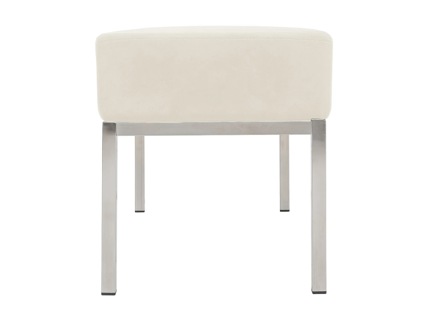 Bankzitting - Fluweel & Roestvrij staal - creme - Lamega
