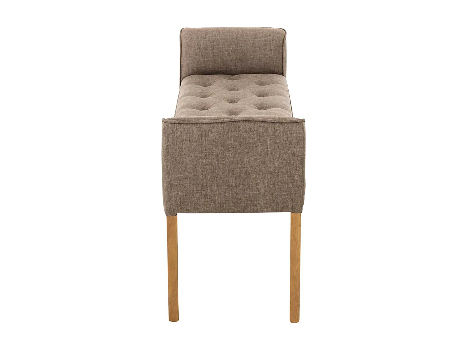 Banquette - Similicuir & Bois - Taupe - Cleopatra